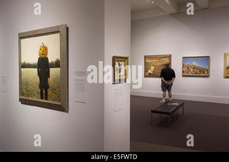 Jamie Wyeth mostra presso il Museo delle Belle Arti di Boston MA Foto Stock