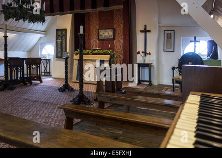 Cappella del Cenacolo di Talbot House, guerra mondiale un museo in Poperinge, Fiandre Occidentali, Belgio Foto Stock