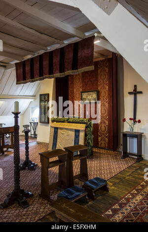 Cappella del Cenacolo di Talbot House, guerra mondiale un museo in Poperinge, Fiandre Occidentali, Belgio Foto Stock