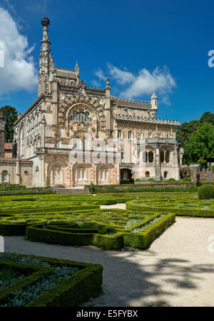 Il Portogallo, Beira Litoral, il Portogallo centrale, Busaco, il Palácio Hotel do Buçaco gardens Foto Stock