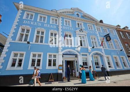 Duke Hotel testa Tuesday Market Place King's Lynn NORFOLK REGNO UNITO Foto Stock