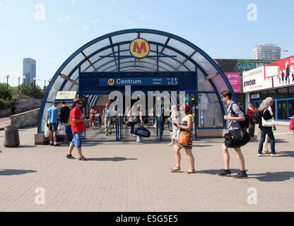 Varsavia Stazione della metropolitana Foto Stock