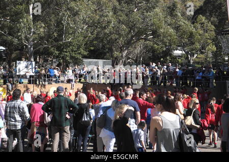 Durante NSW settimana dell'istruzione in Australia, scuole mettere nei giorni di apertura per i genitori e amici, qui in una scuola pubblica di Sydney Foto Stock