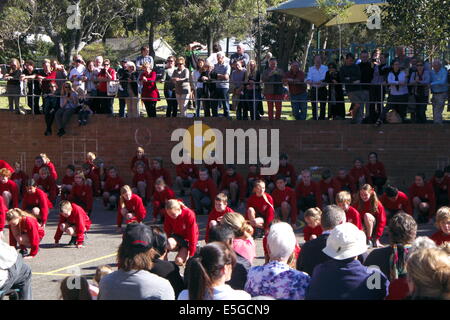 Durante NSW settimana dell'istruzione in Australia, scuole mettere nei giorni di apertura per i genitori e amici, qui in una scuola pubblica di Sydney Foto Stock
