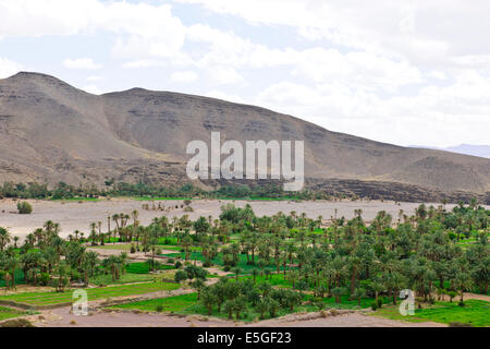 Ch'Gagga deserto 5 ora di auto Amerzgane,4 ruote motrici attraverso Dry Lake Iriki letto matrimoniale,una volta un gigantesco lago,Sahara,Sud Marocco Foto Stock