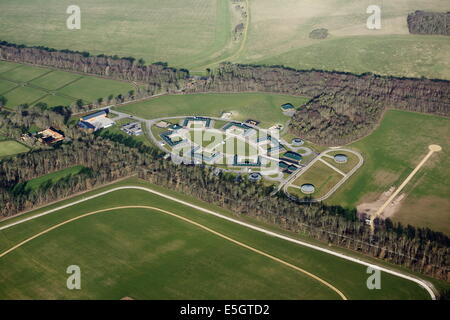 Moulton Paddocks vista aerea Foto Stock