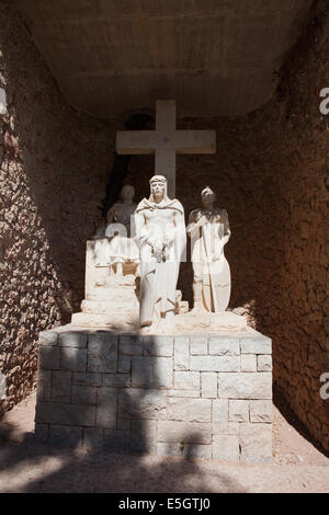 Piccolo Santuario nelle montagne di Montserrat in Catalogna, Spagna. Foto Stock