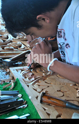 Pandai Sikek è un piccolo villaggio vicino alla città di Bukittinggi, West Sumatera. Foto Stock