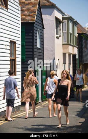 Tipiche Case di infissi a Whitstable Kent England Regno Unito Foto Stock