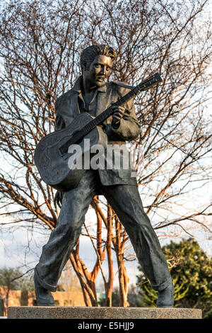 Statua di Elvis Presley, Beale Street a Memphis, Tennessee, Stati Uniti Foto Stock