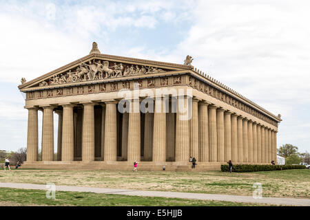 Il Partenone, Centennial Park, Nashville, Tennessee, Stati Uniti Foto Stock