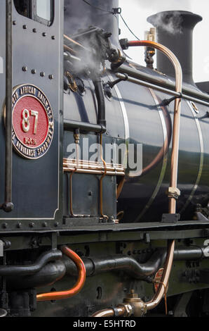 Welsh Highland Ferrovie locomotiva a vapore numero 87 Foto Stock