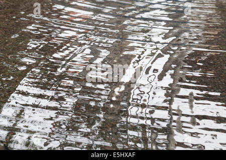 Ondulazioni dell'acqua Foto Stock