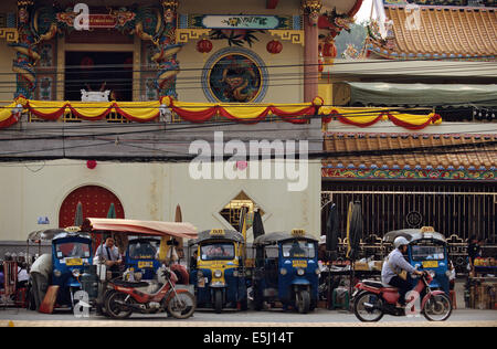 Mae Sai è il quartiere più settentrionale (amphoe) della provincia di Chiang Rai nel nord della Thailandia. La città di Mae Sai è un importante confine Foto Stock