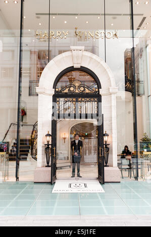 Harry Winston su Chuo-dori a Ginza 4-chome, Tokyo, Giappone Foto Stock