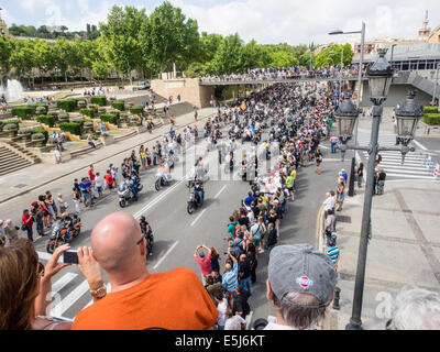 Barcellona Catalogna/SPAGNA - Luglio 4TH, 5TH e 6TH 2014: Barcelona Harley Days 2014 avrà luogo nella città, è il bigges Foto Stock