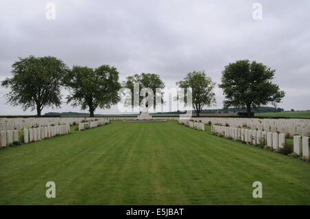 Cimitero di Londra e di estensione. Highwood, Longueval Foto Stock