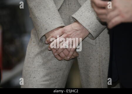 Lunedì 04 Aprile 201- DUBLIN, Irlanda - Il Principe Alberto di Monaco in visita di Stato in Irlanda con Charlene Wittstock Foto Stock