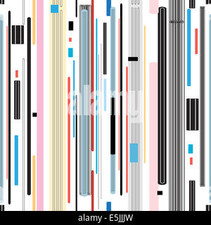 Graphic seamless modello geometrico di strisce Foto Stock