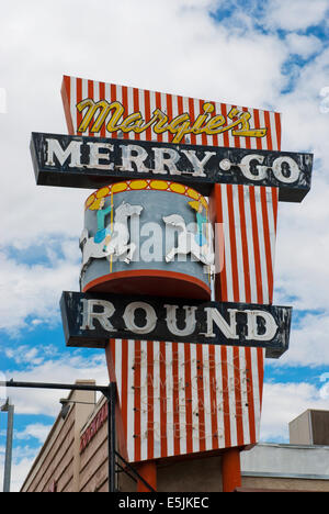 Memorizzare i segni, Lone Pine, California Foto Stock