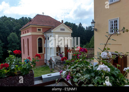 Sinagoga ebraica - Podskalská Street, Città Ustek - il più piccolo conservazione urbana nella Repubblica Ceca Boemia settentrionale Foto Stock