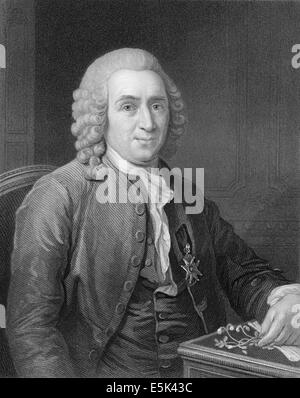 Carlo Linneo, o Carl von Linné, 1707-1778, un botanico svedese, medico e zoologo, Foto Stock