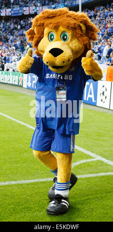 Il Leone di Chelsea prima FC Bayern Munich vs Chelsea FC finale di UEFA Champions League game Foto Stock