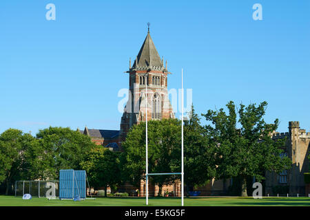 Rugby indipendente scuola pubblica dalla vicina, Hillmorton Road Rugby Warwickshire, Regno Unito Foto Stock