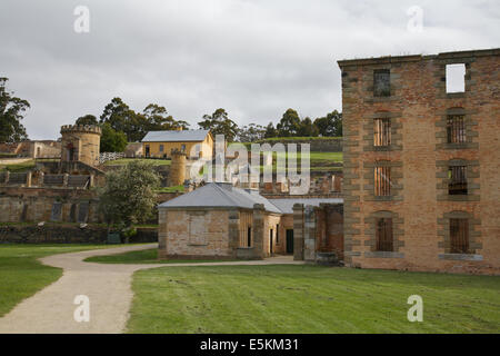 Port Arthur antico edificio storico per i prigionieri in Tasmania, Australia Foto Stock