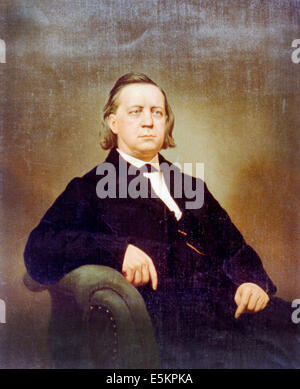 Henry Ward Beecher (Giugno 24, 1813 - 8 Marzo 1887) era un americano Congregationalist ecclesiastico, riformatore sociale e un altoparlante, noto per il suo supporto dell abolizione della schiavitù, la sua enfasi sull'amore di Dio e del suo 1875 adulterio di prova. Foto Stock