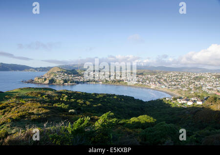 Titahi Bay, Porirua, Wellington, Isola del nord, Nuova Zelanda Foto Stock