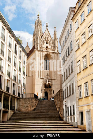 Chiesa di Maria am Gestade, St Mary sullo Strand, Vienna, Austria Foto Stock