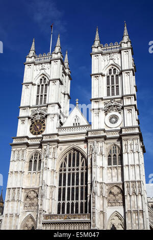 Abbazia di Westminster in Westminster, Londra, Inghilterra, Regno Unito, fondata da Edoardo il confessore nel XI secolo Foto Stock