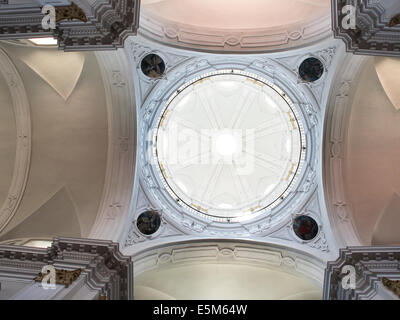 Dettaglio del soffitto della Santa Iglesia Catedral de la Merced (Huelva Cattedrale). Huelva. In Andalusia, Spagna Foto Stock