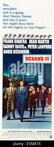 OCEAN'S ELEVEN, (aka Ocean's 11), Dean Martin Frank Sinatra, Sammy Davis Jr., Peter Lawford, Angie Dickinson, 1960 Foto Stock