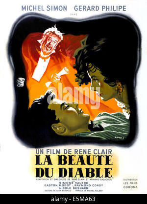 La bellezza e il diavolo (aka LA BEAUTE DU DIABLE), Michael Simon, Gerard Philipe, Simone valere, 1950. Foto Stock