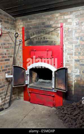 Springbank distillery Campbeltown torba sparò Forno Foto Stock