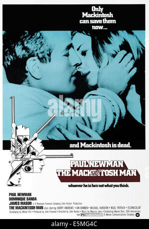 Il Mackintosh uomo, da sinistra, Paul Newman, Dominique Sanda, 1973 Foto Stock