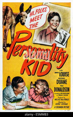 Personalità KID, noi poster, Ted Donaldson (top), in basso da sinistra: Michael Duane, Anita Louise, 1946 Foto Stock