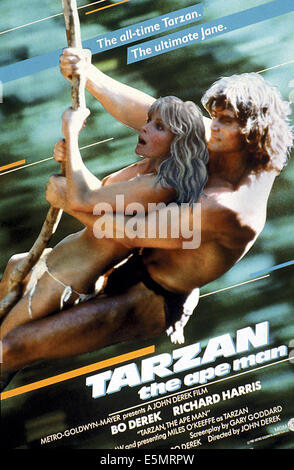 TARZAN, l'APE MAN, Bo Derek, Miles O'Keeffe, 1981, (c) MGM/cortesia Everett Collection Foto Stock