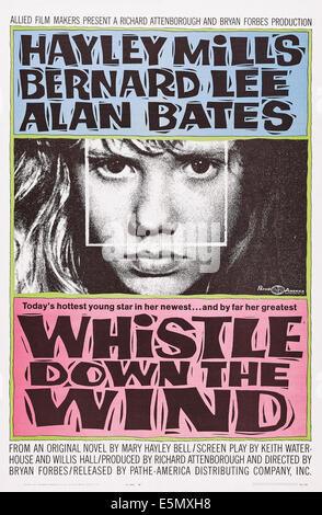 WHISTLE giù il vento, noi locandina, Hayley Mills, 1961 Foto Stock