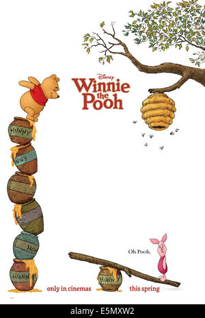 WINNIE THE POOH, l-r: Winnie the Pooh Piglet su di noi anticipo poster, 2011, ©Walt Disney Pictures/cortesia Everett Collection Foto Stock