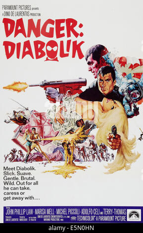 Pericolo: DIABOLIK, John Phillip Law, 1968 Foto Stock