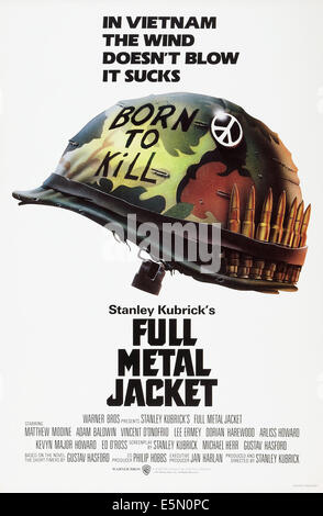 FULL METAL JACKET, noi locandina, 1987 Foto Stock