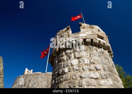 Castello di Bodrum bult dai Cavalieri Ospitalieri nel xv secolo, bodrum, Turchia, Asia. Foto Stock