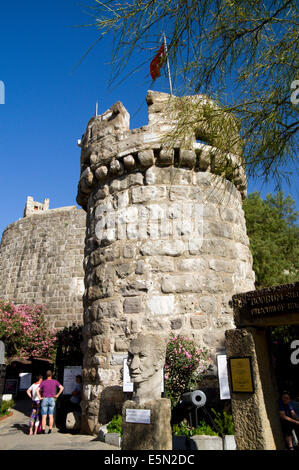 Castello di Bodrum bult dai Cavalieri Ospitalieri nel xv secolo, bodrum, Turchia, Asia. Foto Stock