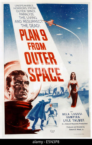 PLAN 9 from Outer Space, 1959 Foto Stock