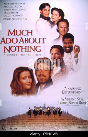 Molto rumore per nulla, Robert Sean Leonard, Kate Beckinsale, Michael Keaton, Denzel Washington, Keanu Reeves, Kenneth Branagh, Foto Stock