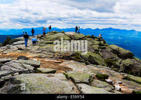 Lake Placid New York STATI UNITI D'AMERICA. Adirondack State Park il Vertice di Whiteface Mountain 4872 ft. Foto Stock