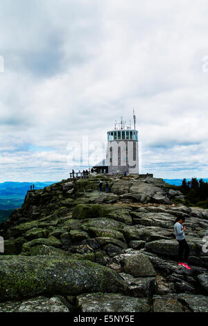 Lake Placid New York STATI UNITI D'AMERICA. Adirondack State Park il Vertice di Whiteface Mountain 4872 ft. Foto Stock